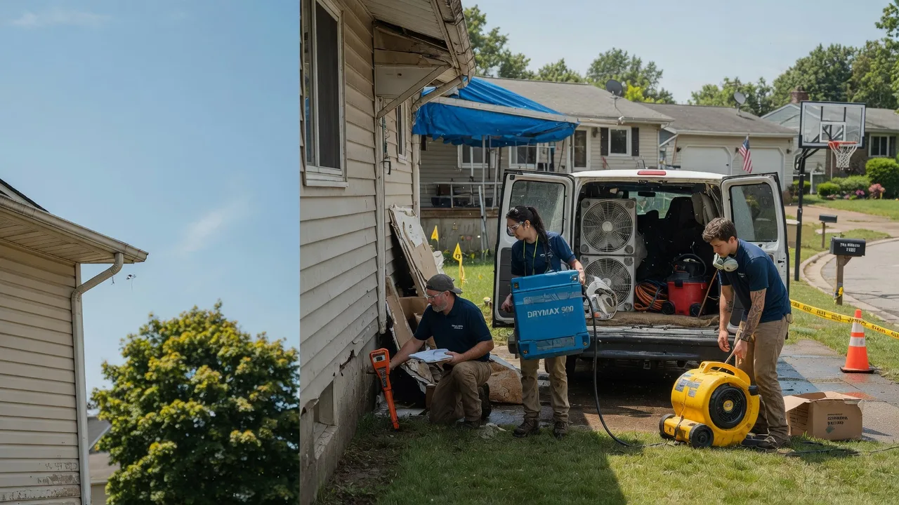 Ceiling Leak Cleanup in Tremont City, OH near me